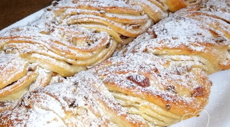 Творожный плетеный кекс-рулет. Вот я сегодня эк завернула!