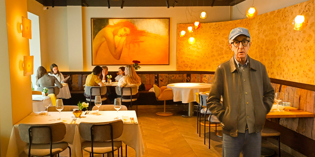 Воскресный вечер во французском бистро Mimosa на первом этаже бывшего псевдо-готического купеческого особняка