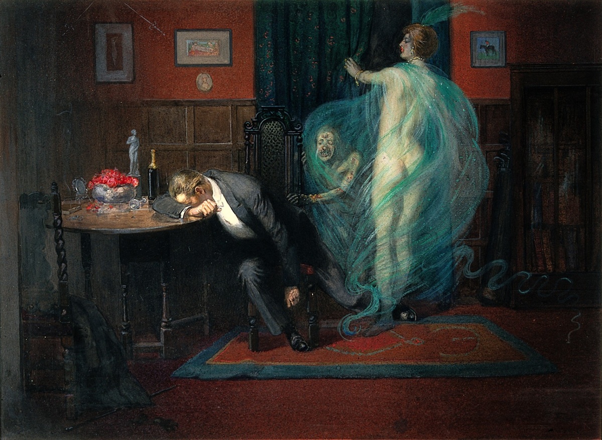 Сифилис. Гуашь Ричарда Теннанта Купера, 1912 год.