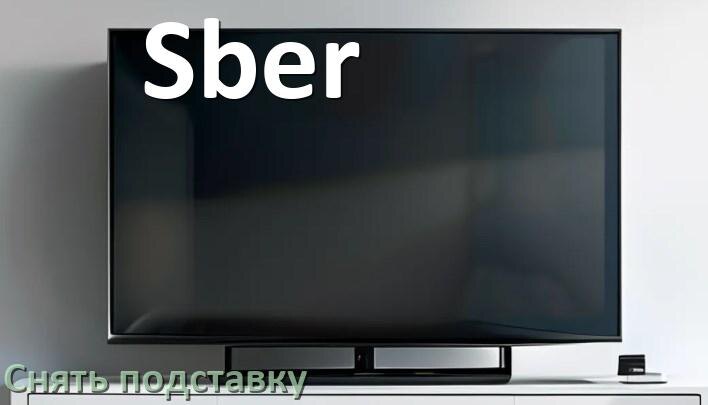 
Как у телевизора Sber снять подставку