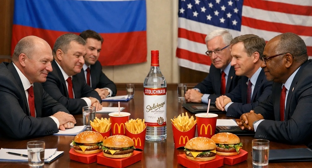 На фоне горящих портов Балтики депутаты Госдумы полетели дружить с США: «вернутся по факелам пожаров», проникшись духом Анкориджа