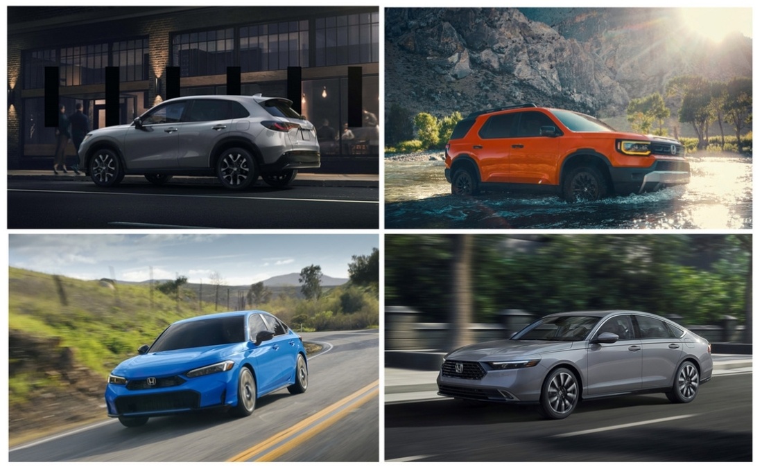   Кроссовер Honda HR-V, внедорожник Passport, хэтчбек Civic и седан Accord