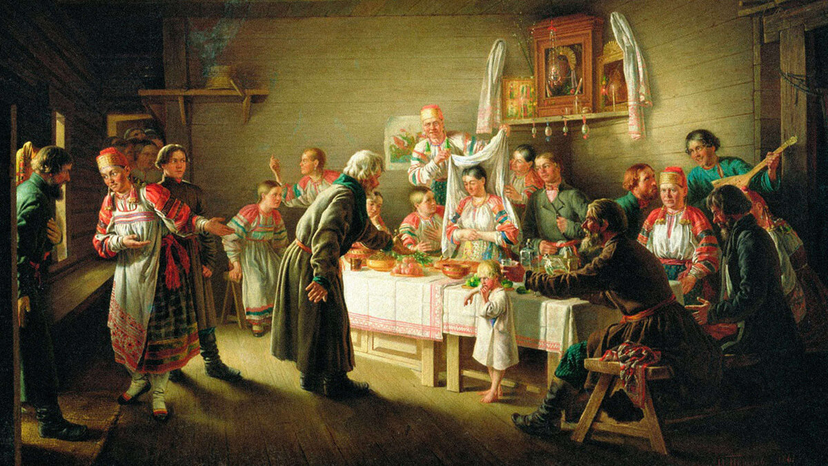 Петров Н.П. «Смотрины невесты», 1861 г.