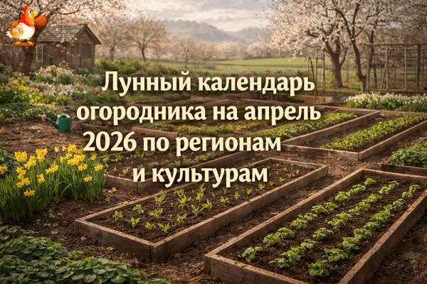 Лунный календарь огородника на апрель 2026 по регионам и культурам – когда сеять, что сажать и как не довести рассаду до театра абсурда 🌙🥕