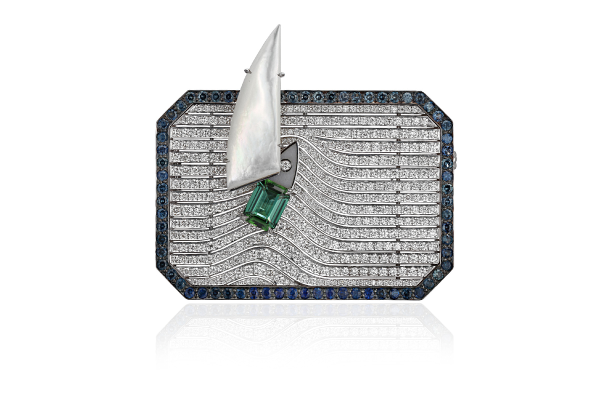 Брошь "В открытое плавание"