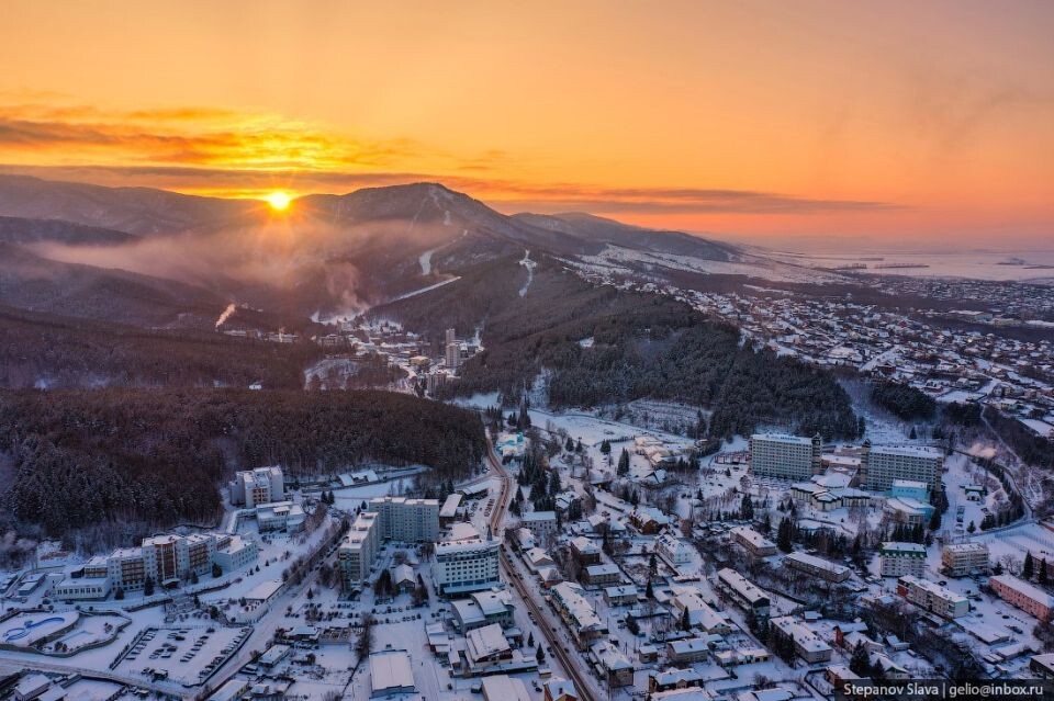    Как выглядит Белокуриха с высоты птичьего полета. Источник: Gelio | Слава Степанов