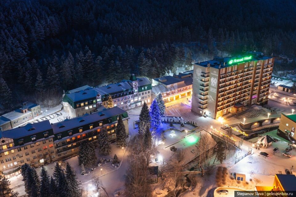    Как выглядит Белокуриха с высоты птичьего полета. Источник: Gelio | Слава Степанов