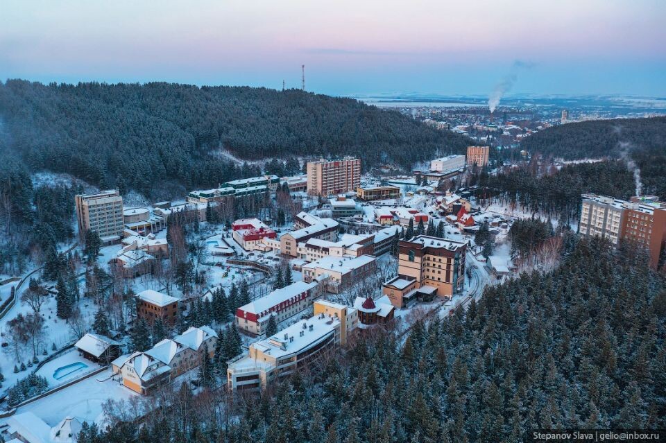    Как выглядит Белокуриха с высоты птичьего полета. Источник: Gelio | Слава Степанов