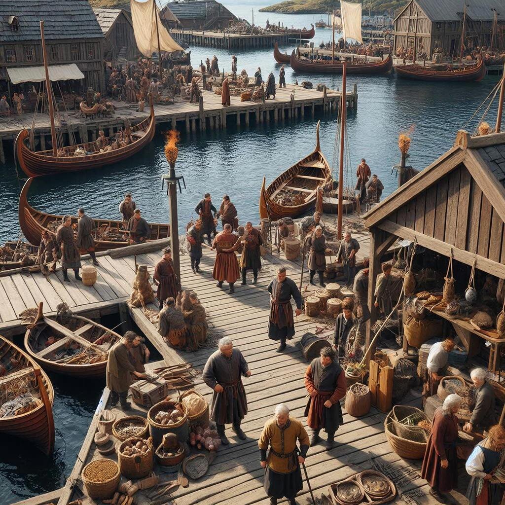 Викинги торговали с Византией и Арабским халифатом. Арабские серебряные монеты находят в Скандинавии тысячами. Это была не периферия, а часть глобальной экономики своего времени.