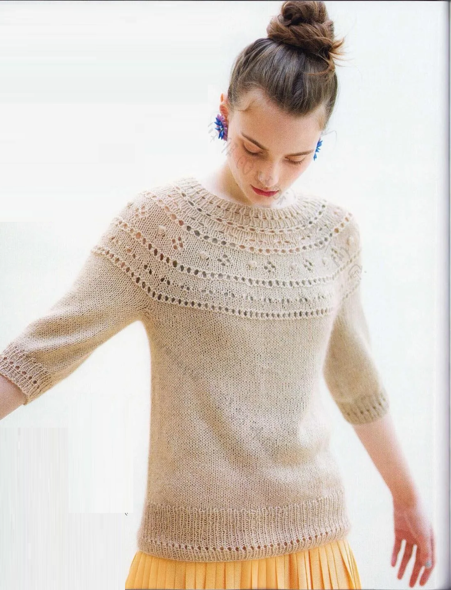 джемпер спицами