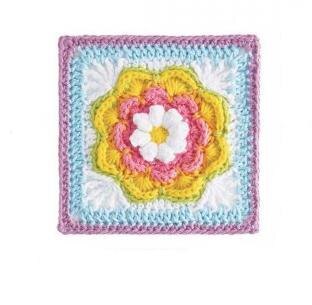 Схемы для вязания 3-Д квадрата. Часть 2.