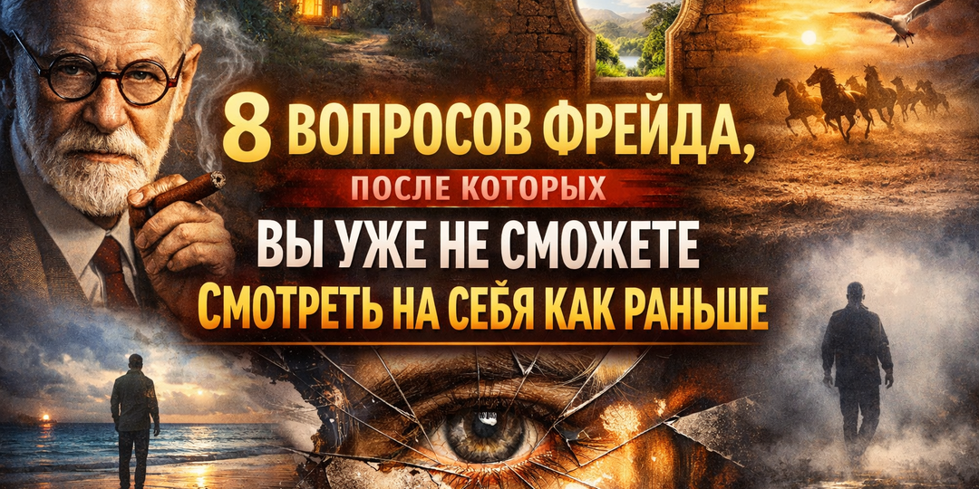 8 вопросов Фрейда, после которых вы уже не сможете смотреть на себя как раньше. Обязательно пройдите и узнайте себя с другой стороны.