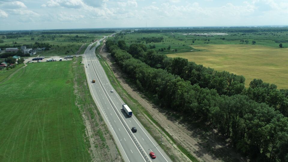    Участок Чуйского тракта перед Бийском (введен в 2023 году). Источник: Упрдор "Алтай"