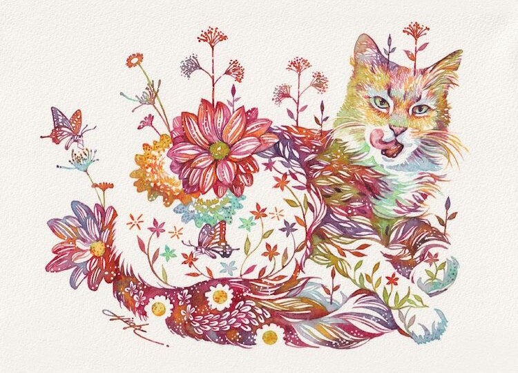 Цветочные животные Hiroki Takeda