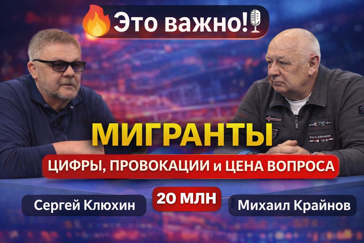 Полковник МВД в отставке Михаил Крайнов – о том, почему цифры в отчётах не стыкуются с реальностью и что стоит за миграционной политикой государства
