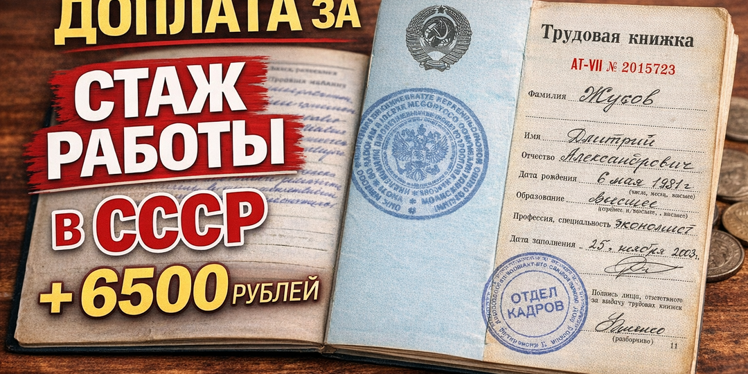 ЗА СОВЕТСКИЙ СТАЖ ВАМ МОГУТ НЕДОПЛАЧИВАТЬ ГОДАМИ — А ВЫ ОБ ЭТОМ ДАЖЕ НЕ ЗНАЕТЕ