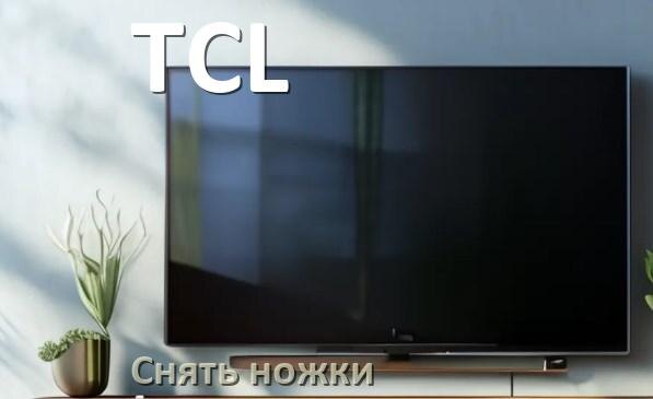 
Как у телевизора TCL снять ножки