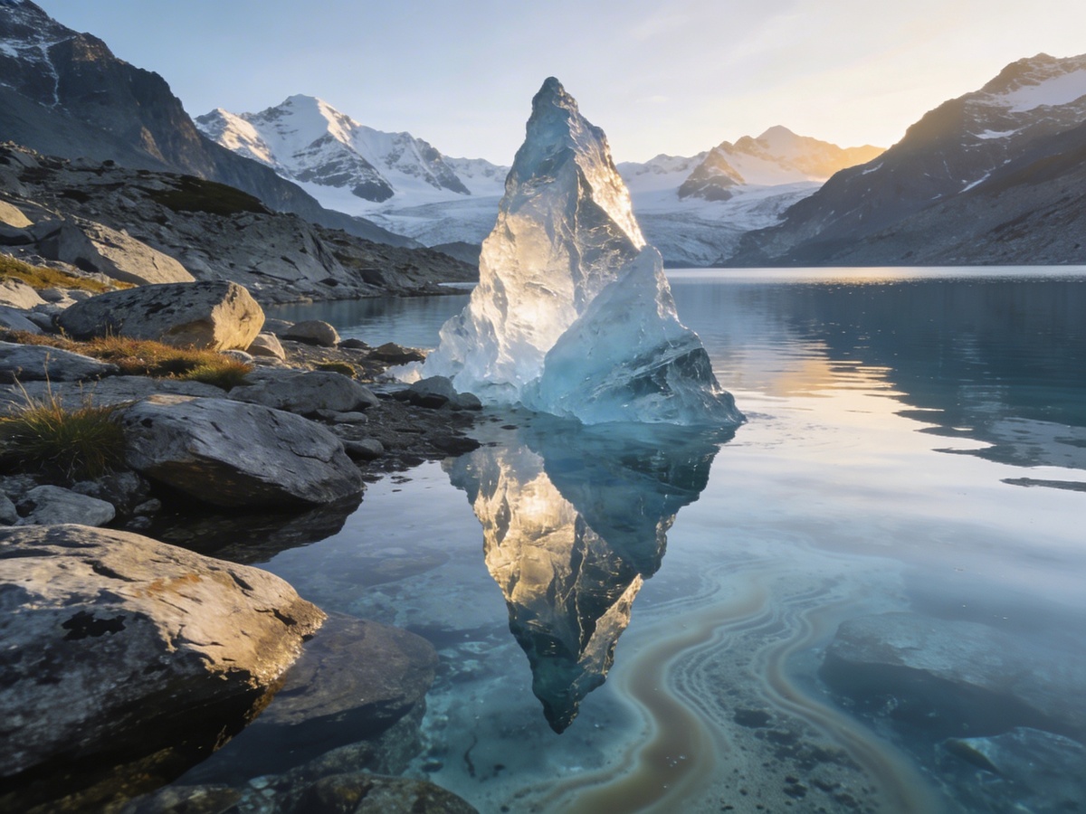    Отражение ледника в Поперечном озере — тот момент, ради которого многие берут рюкзак в руки. President5621
