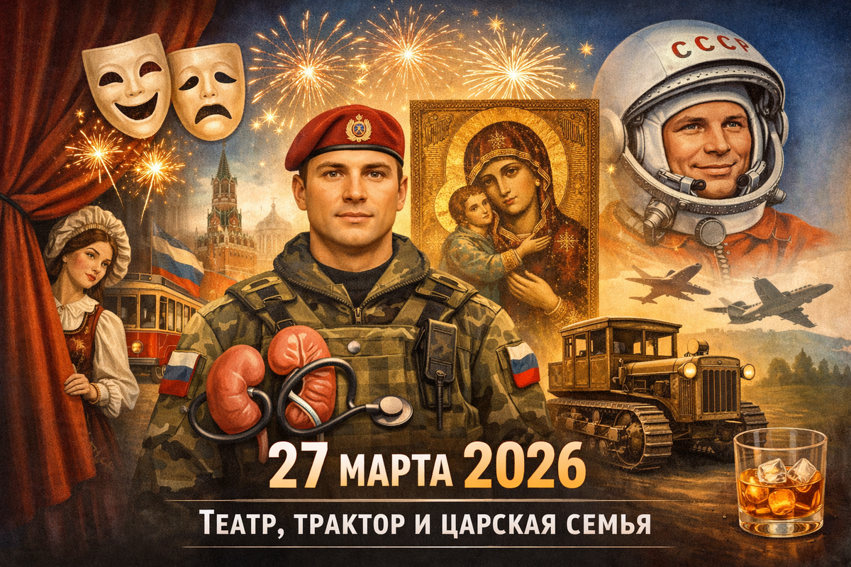 27 марта 2026: Почему этот день стал «театральным» и при чем здесь трактор и царская семья?