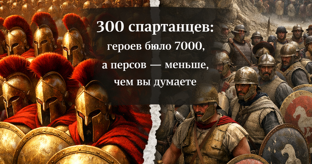 300 спартанцев: героев было 7000, а персов — меньше, чем вы думаете. Почему нам врали?