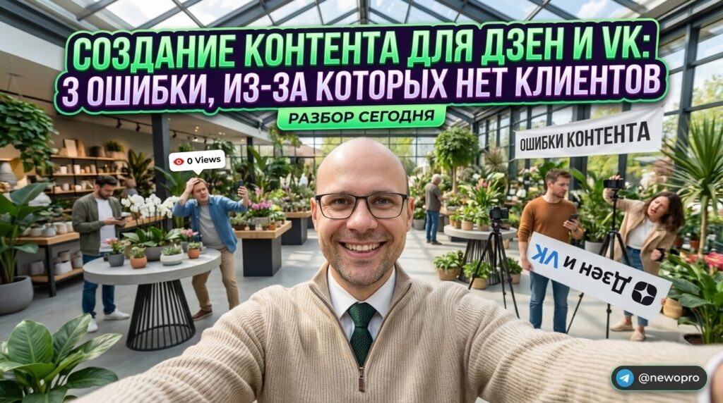    Главные ошибки в контенте для Дзен и VK, отпугивающие клиентов. NEWO