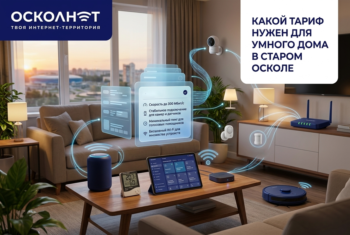 Интернет для умного дома в Старом Осколе