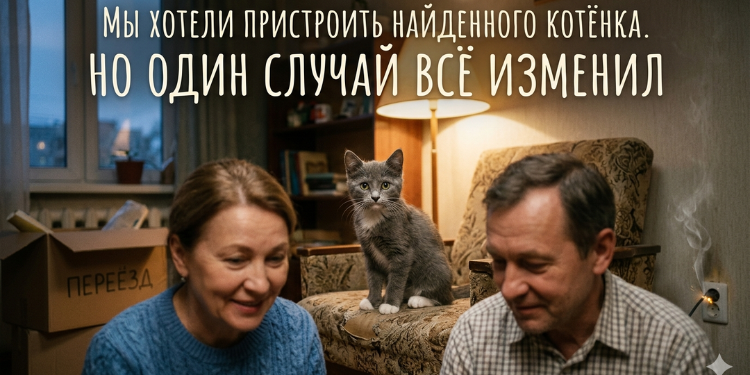 Мы хотели пристроить найденного котёнка, но один случай всё изменил (рассказ)