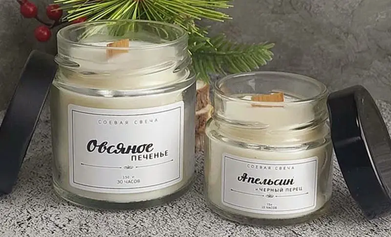 Хлопковый и деревянный фитили для свечей