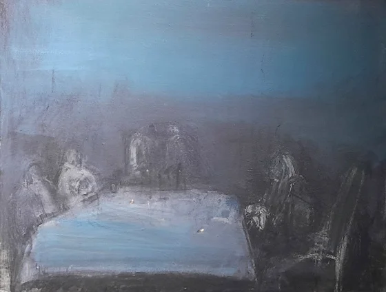 «В этот голубой раствор погружен земной простор»
холст, акрил, соус
2017 год