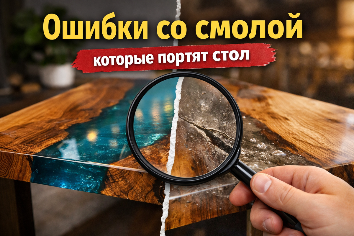 Ошибки при работе с эпоксидной смолой