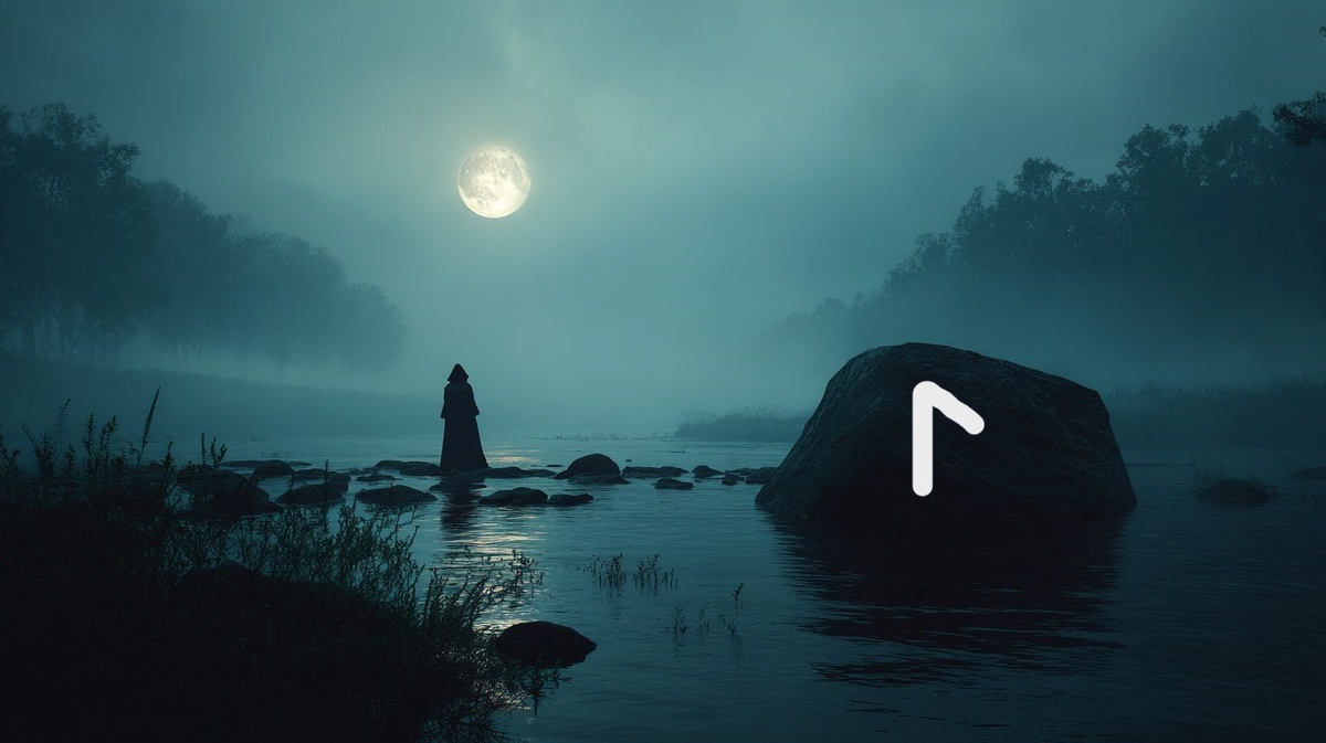 Скандинавская руна Лагуз