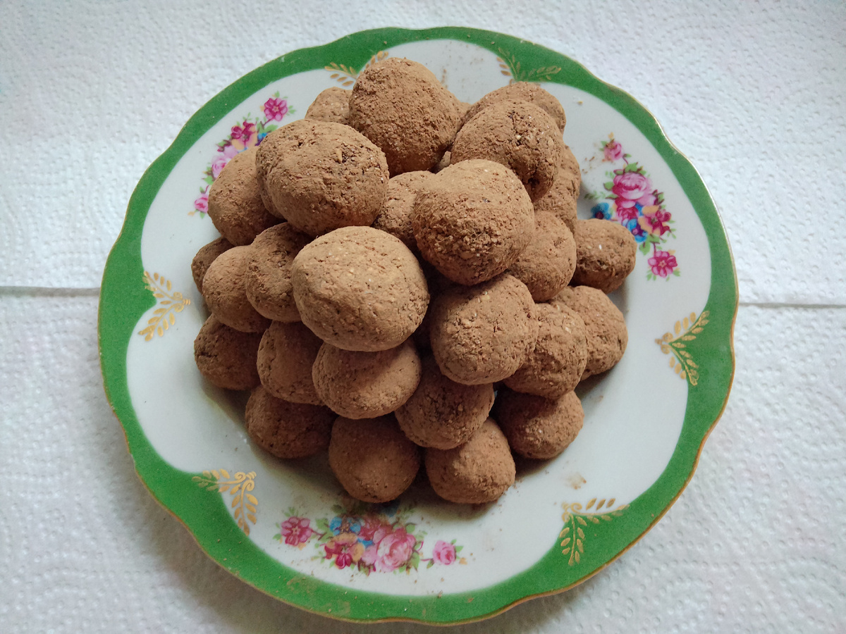 Фото автора. Домашние конфеты. Шоколадные и очень вкусные! 