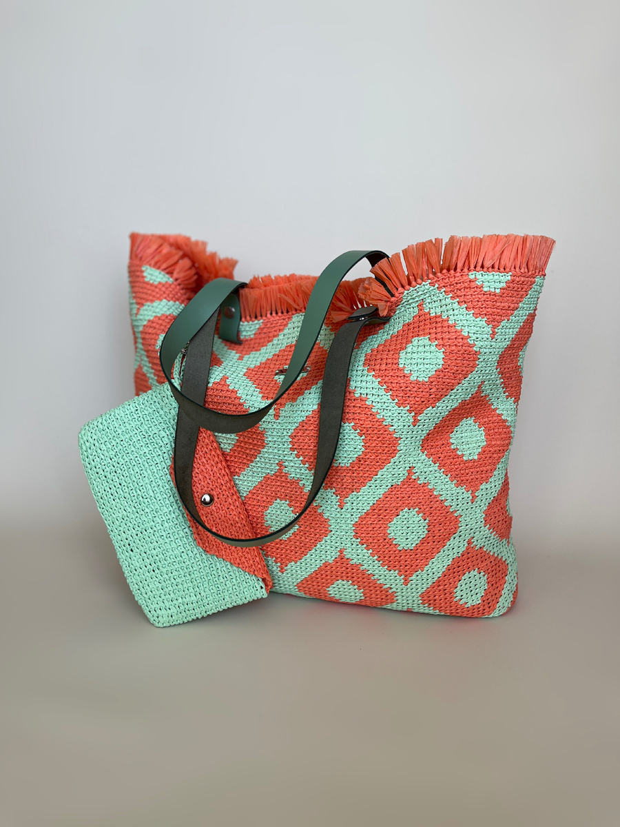Вязаная сумка МК «Острова любви»