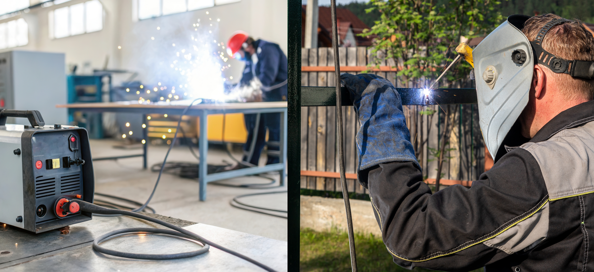 Современные сварочные дуговые аппараты в работе 