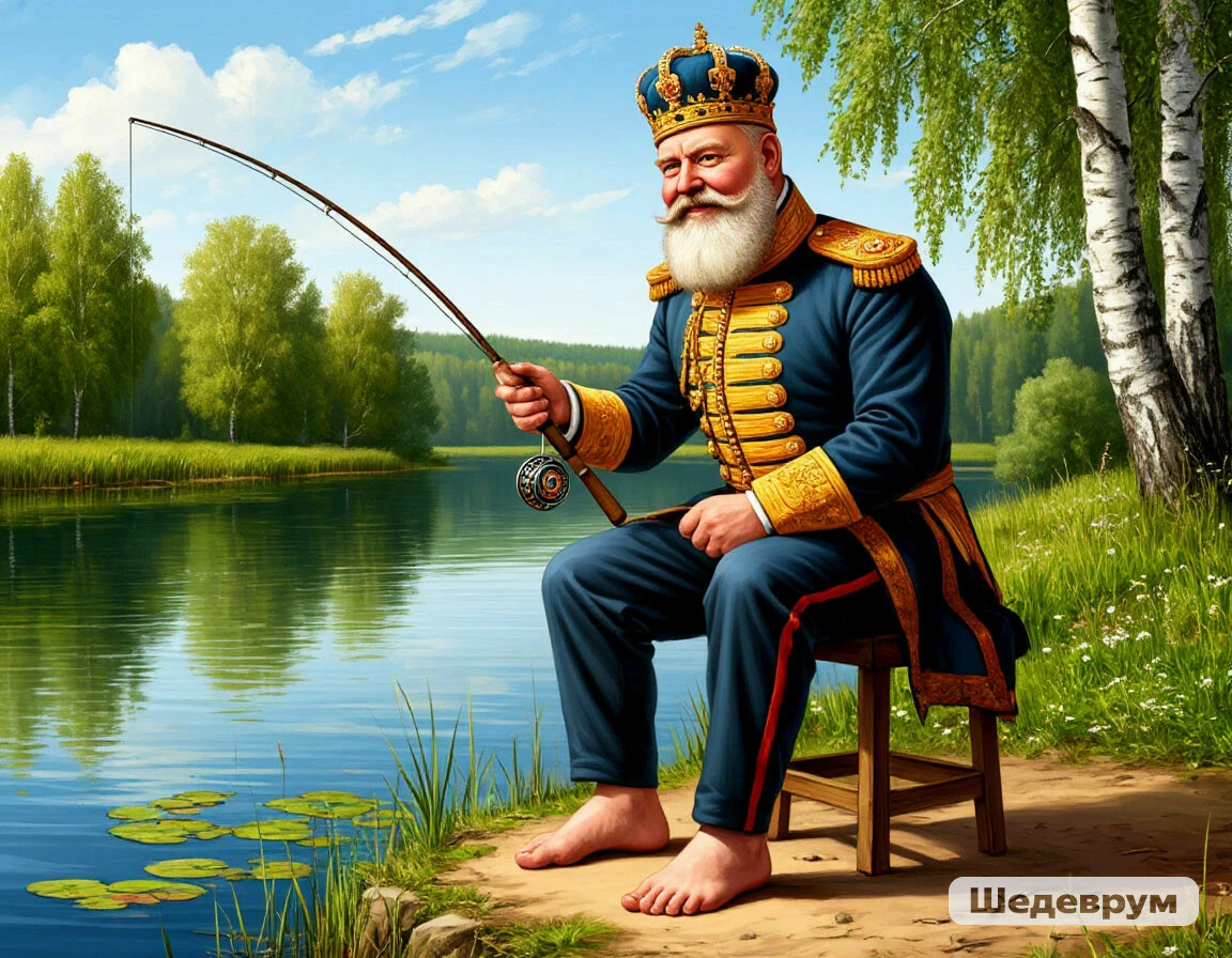 Царь-император изволят рыбку ловить, а послы пущай подождуть...