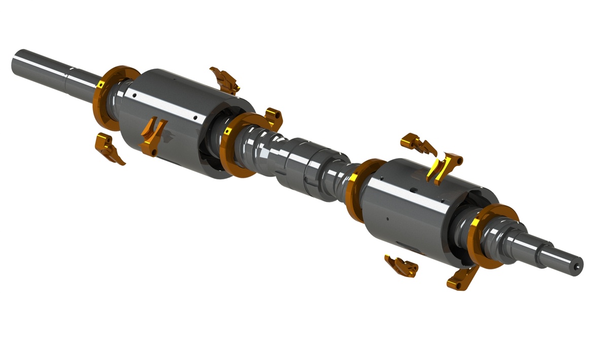 3Д модель шарико-винтовой передачи