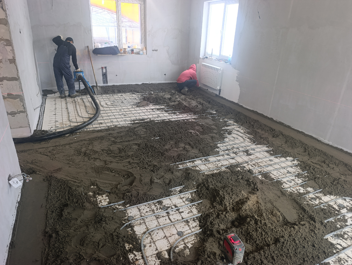 Устройство полусухой стяжки в Домодедово