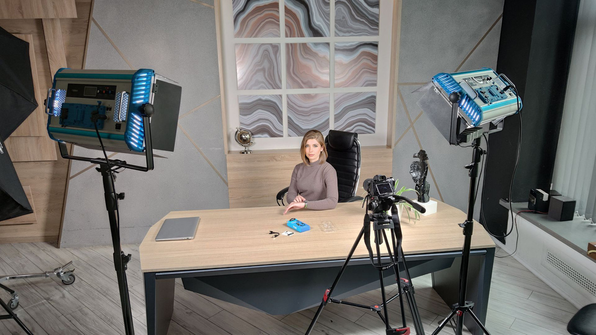 На съемках промо-ролика для маркетплейсов