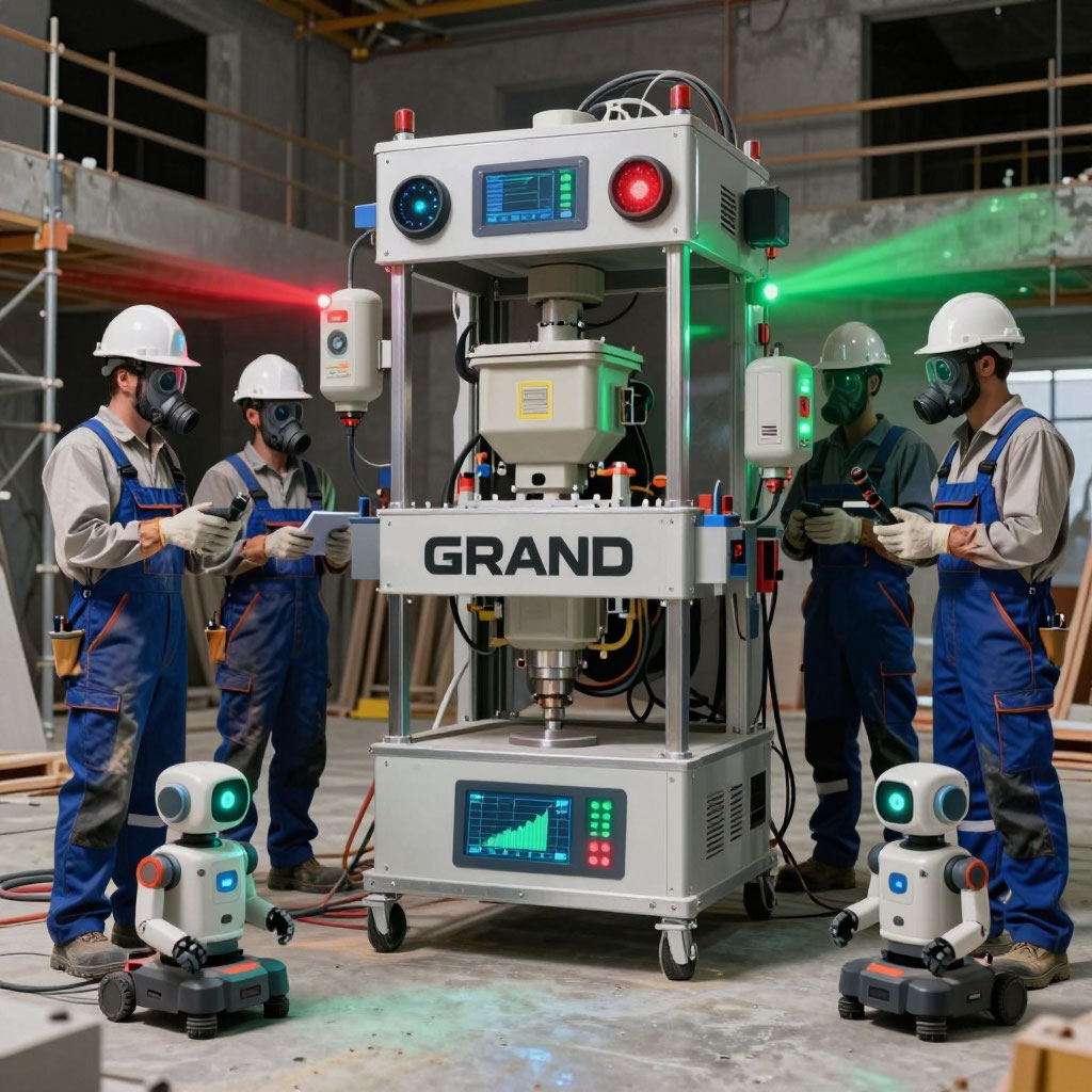 Генерировал ИИ по запросу "умная штукатурная станция".