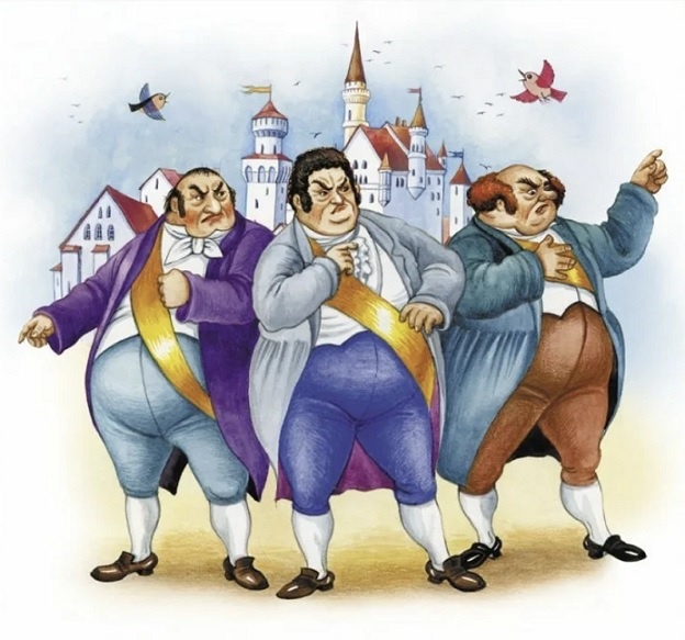 Иллюстрация к сказке Ю. Олеши "Три толстяка". Из открытого источника