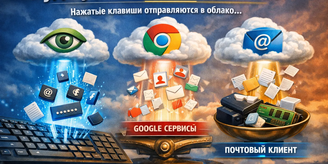 ⌨️ Куда утекает ваша клавиатура: три сервиса Windows, которые отправляют нажатия в облако