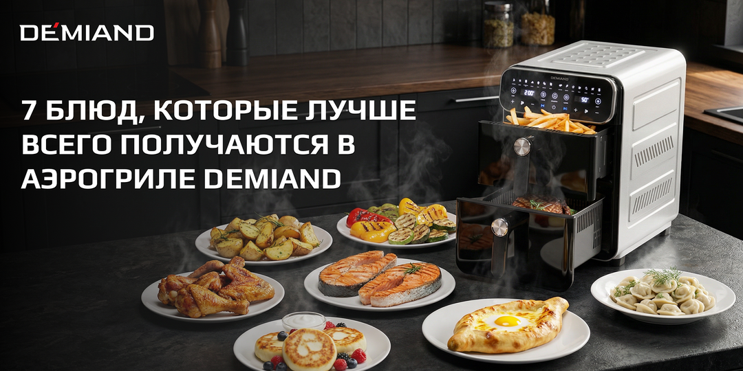 7 блюд, которые лучше всего получаются в аэрогриле Demiand
