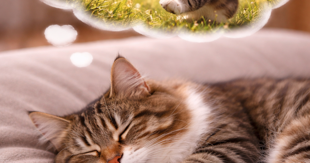 Кошка будто "бежит" во сне: это просто движения или настоящие сны