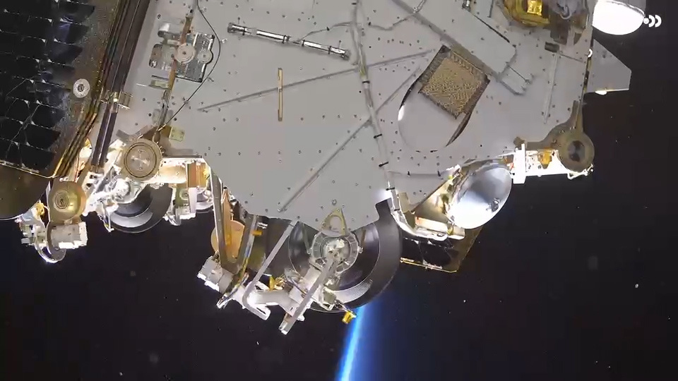 Отделение спутника «Рассвет-3» от ракеты-носителя