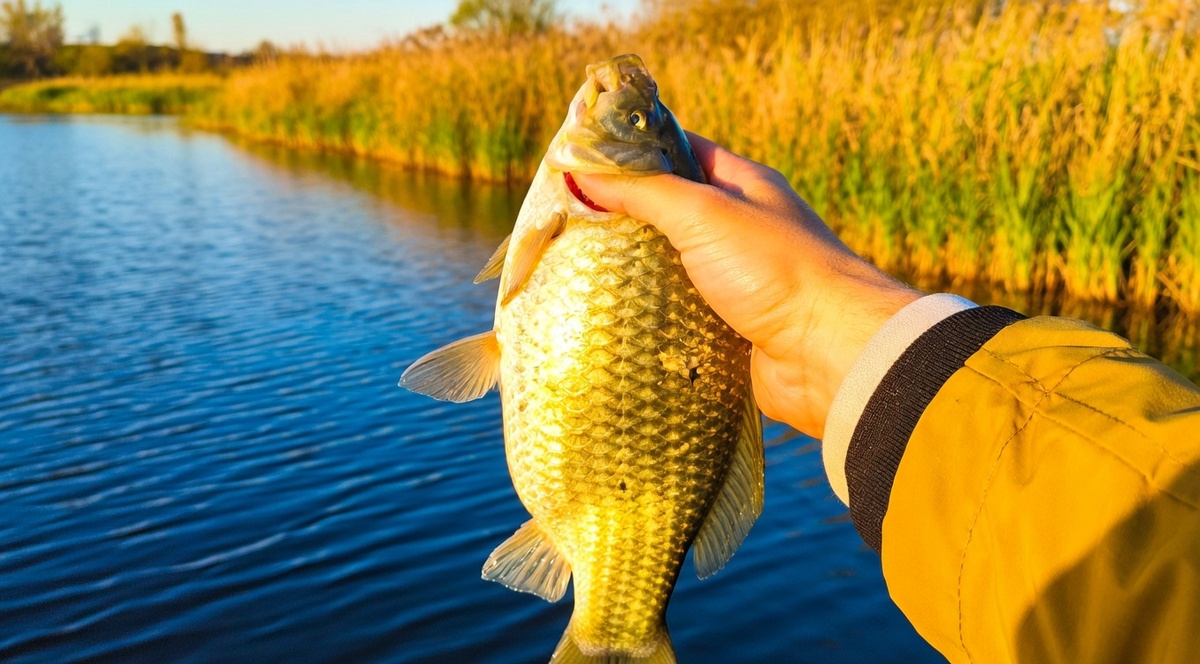 Карась весной часто клюет на червя