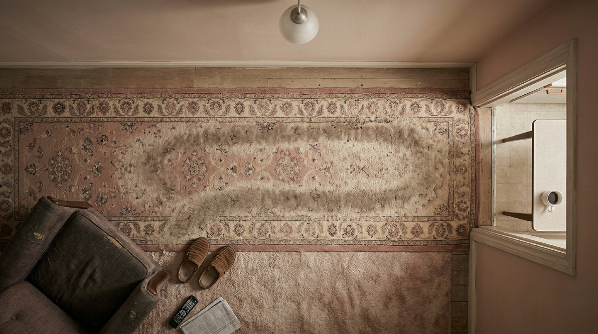 Вытертая до проплешин ковровая дорожка от кресла к кухне и обратно — замкнутый маршрут