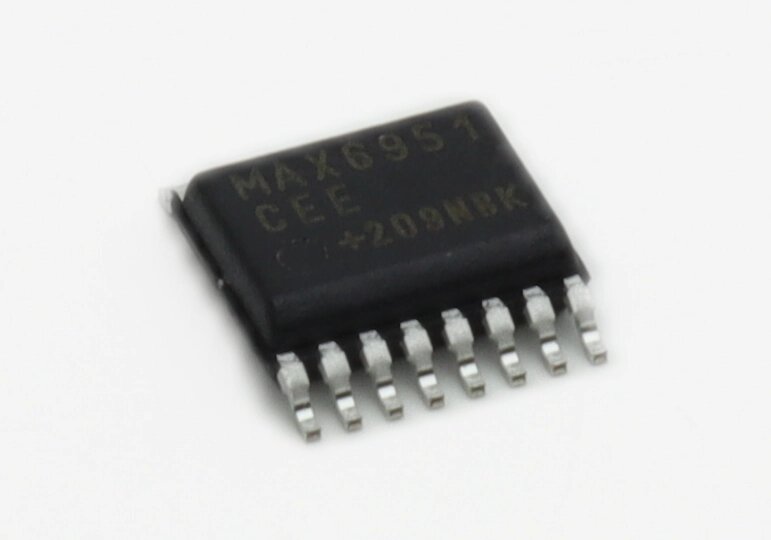 Обзор и характеристики MAX6951CEE+ драйвер 7-сегментного индикатора на 8 знаков от Analog Devices (MAXIM INTEGRATED)