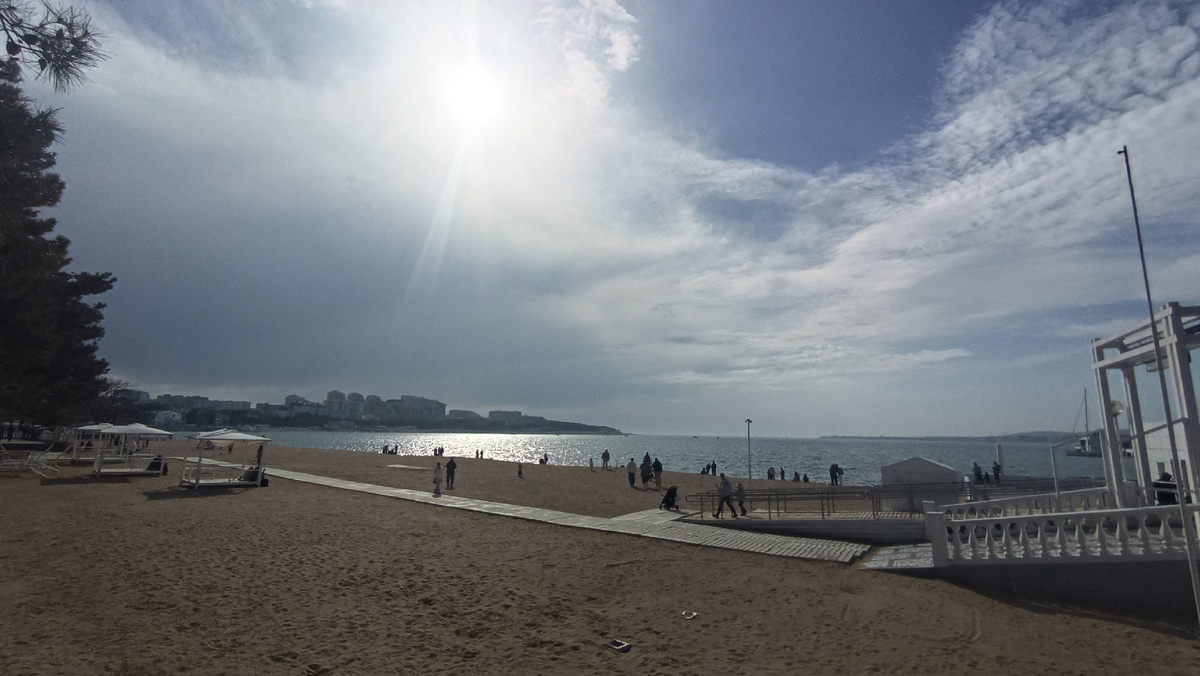 Пляж в Геленджике