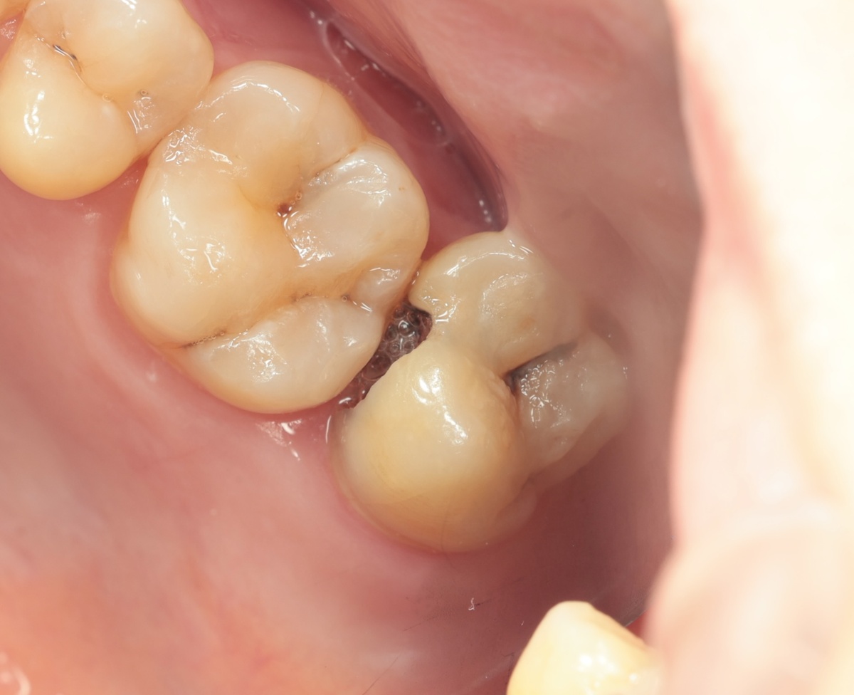 Кариозная полость 1.7 зуба