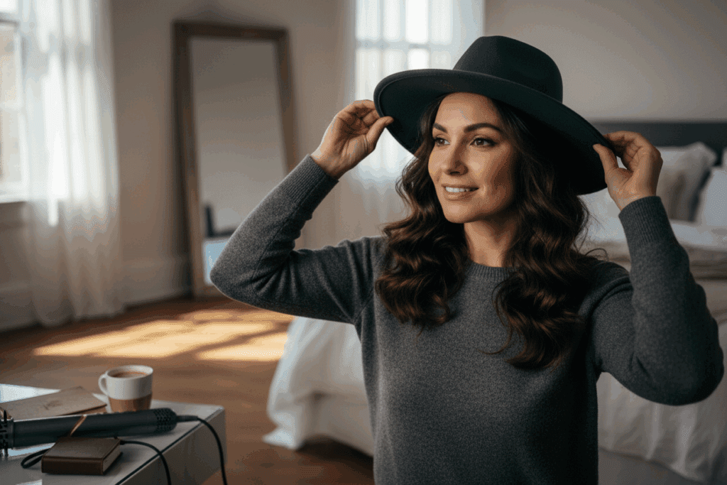    Как сохранить объем под шапкой: вредные советы для ледяного утра TELZEN